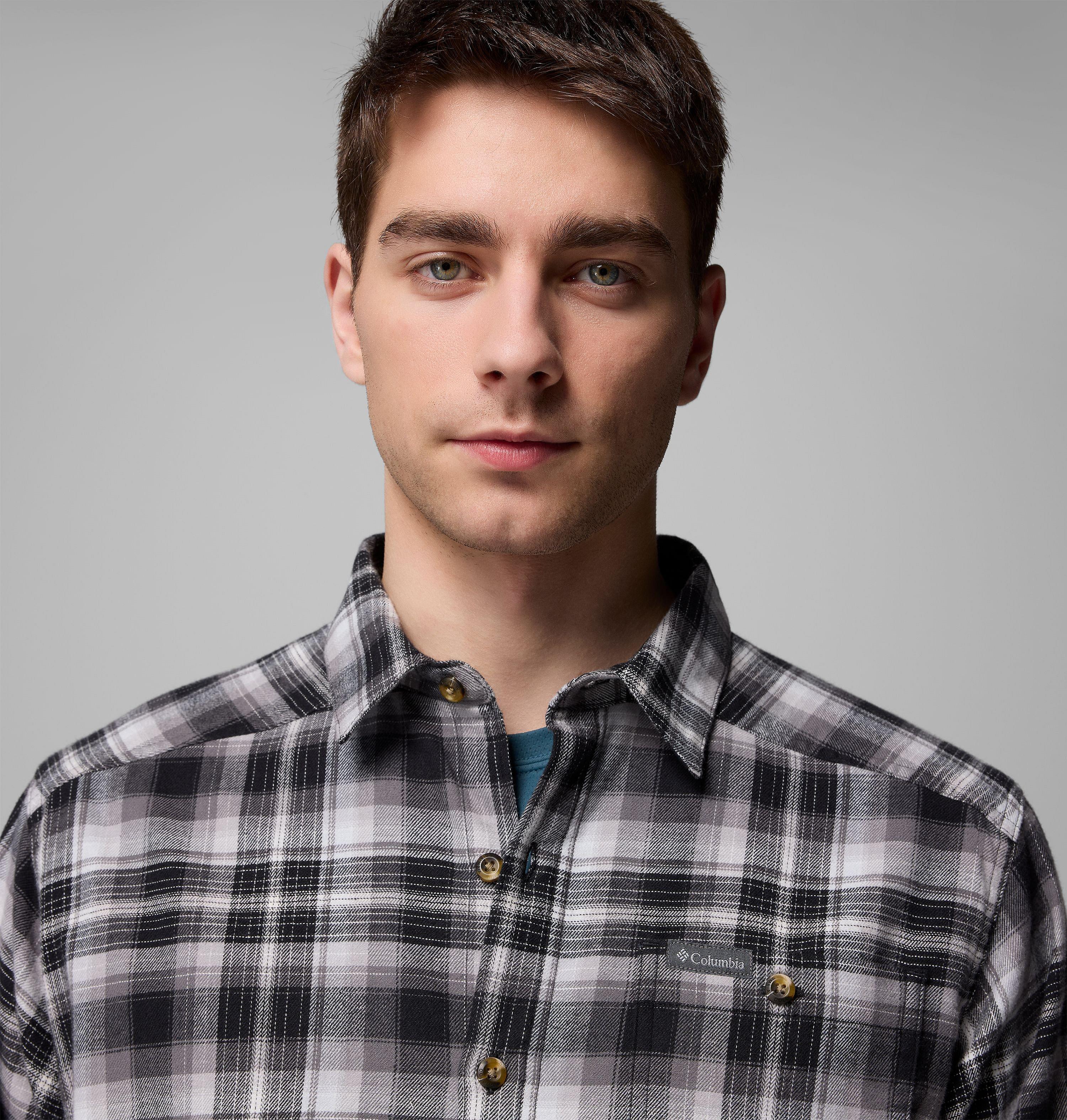 Men's Cornell Woods Flannel Long Sleeve Shirt | 009 | M 4