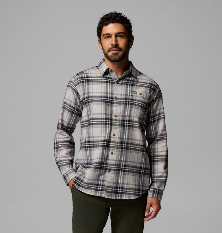 Cornell Woods Flannel-Shirt f&uuml;r M&auml;nner, Color: Flint Grey Texture Plaid, image 1