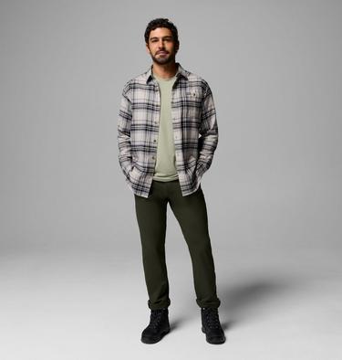 Chemise en Flanelle Cornell Woods Homme, Color: Flint Grey Texture Plaid, image 6