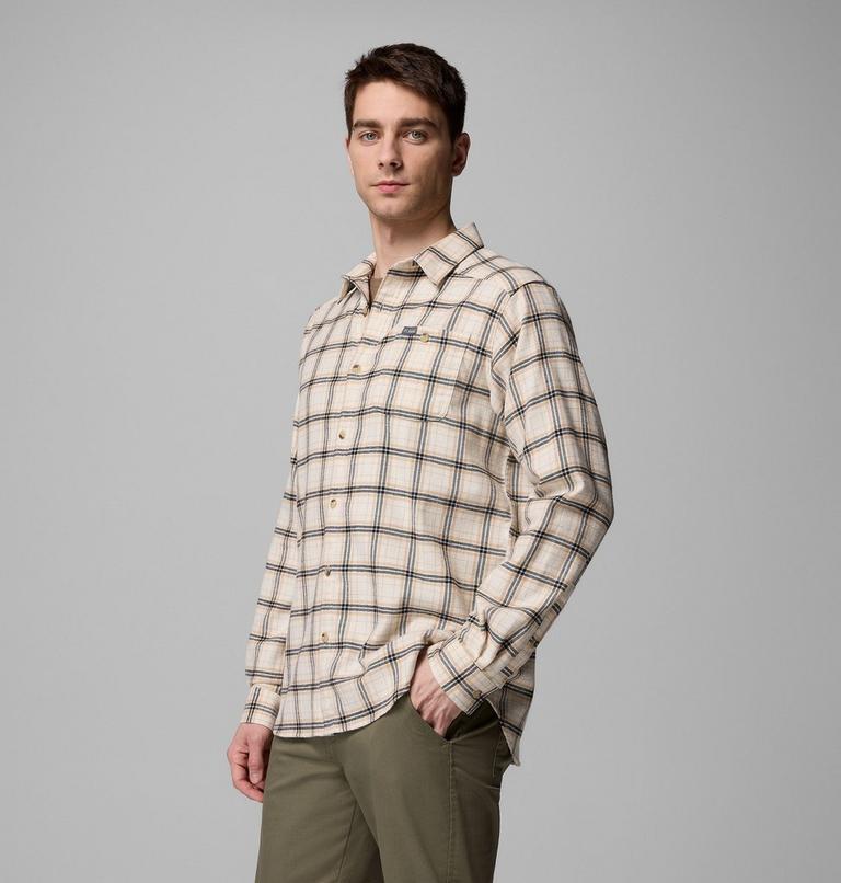 Men's Cornell Woods Flannel Shirt, Color: Chalk Quad Check, image 4
