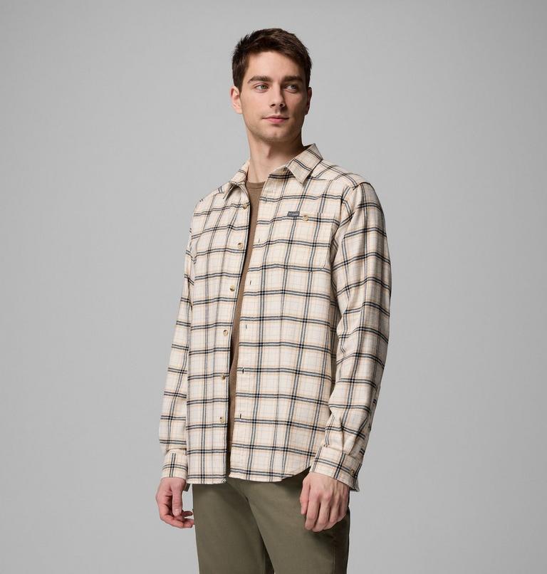 Men's Cornell Woods Flannel Shirt, Color: Chalk Quad Check, image 6