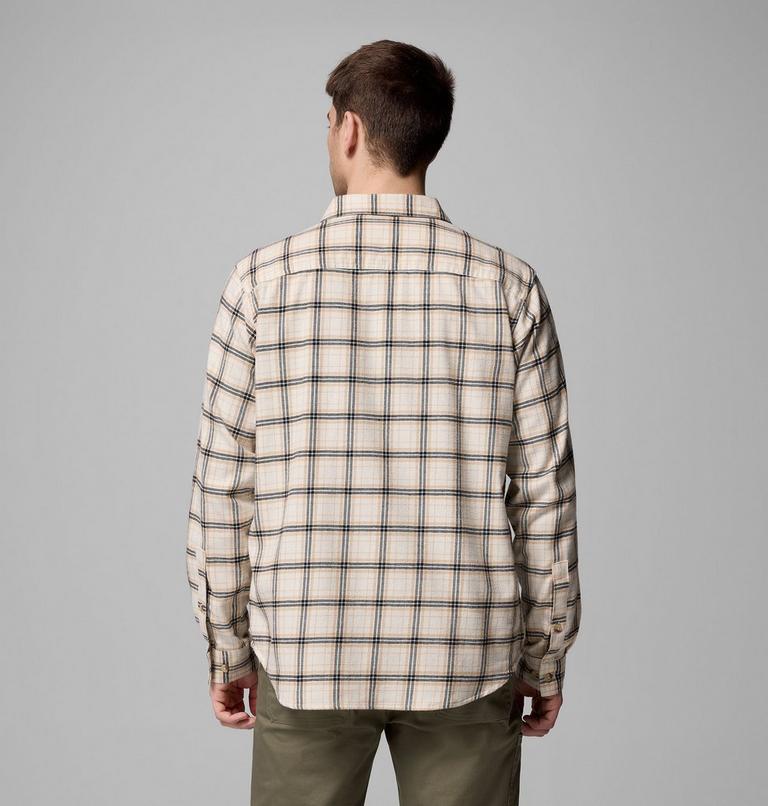 Men's Cornell Woods Flannel Shirt, Color: Chalk Quad Check, image 3