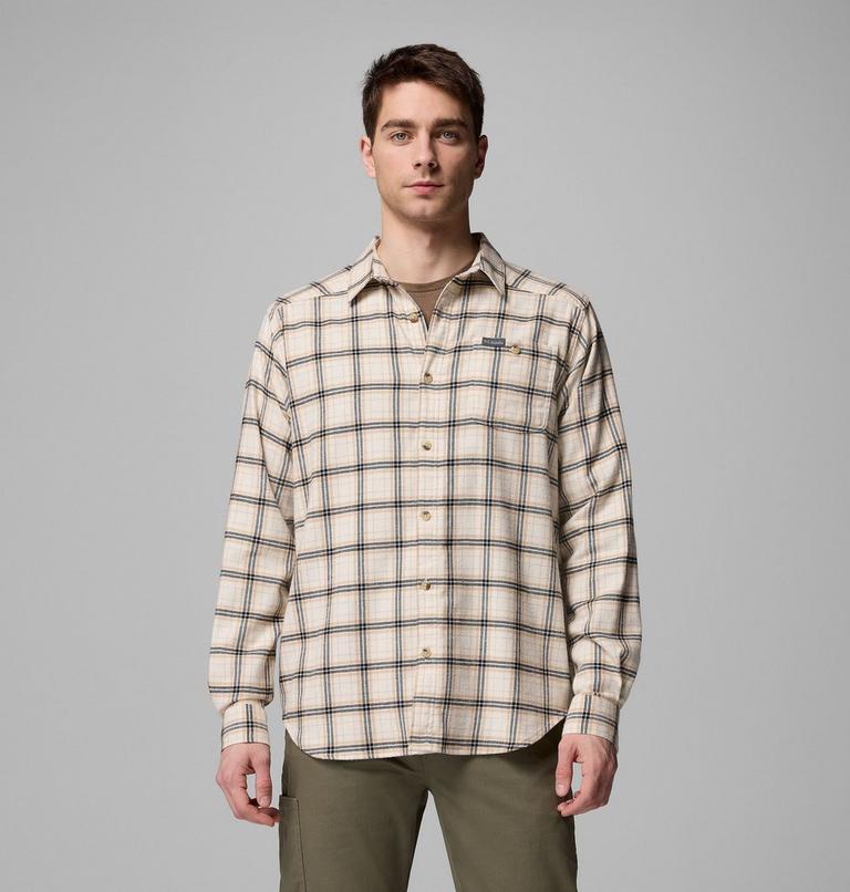 Men's Cornell Woods Flannel Shirt, Color: Chalk Quad Check, image 1