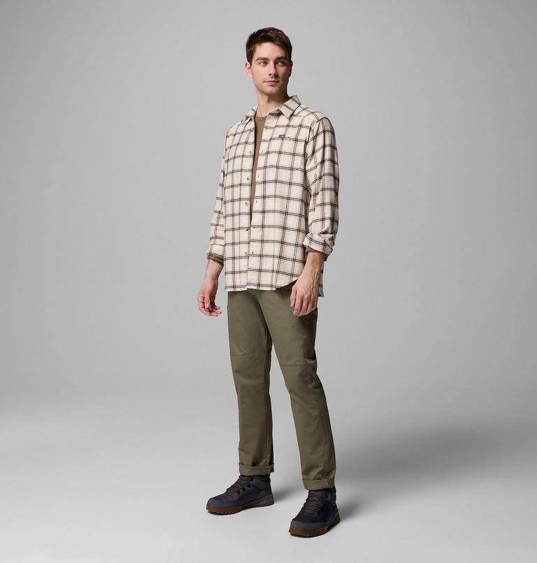 Men's Cornell Woods Flannel Shirt, Color: Chalk Quad Check, image 2