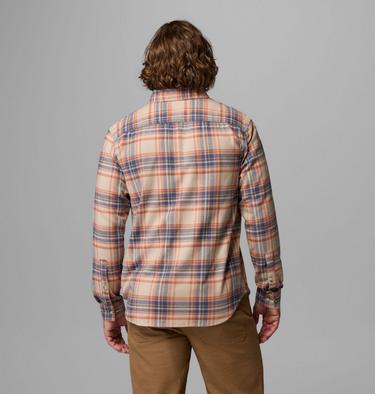 Chemise en Flanelle Cornell Woods Homme, Color: Teak Brown Textured Plaid, image 15