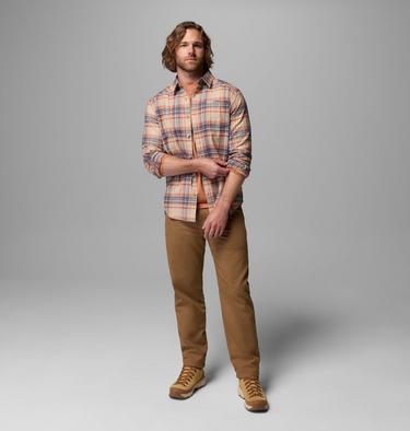 Chemise en Flanelle Cornell Woods Homme, Color: Teak Brown Textured Plaid, image 14
