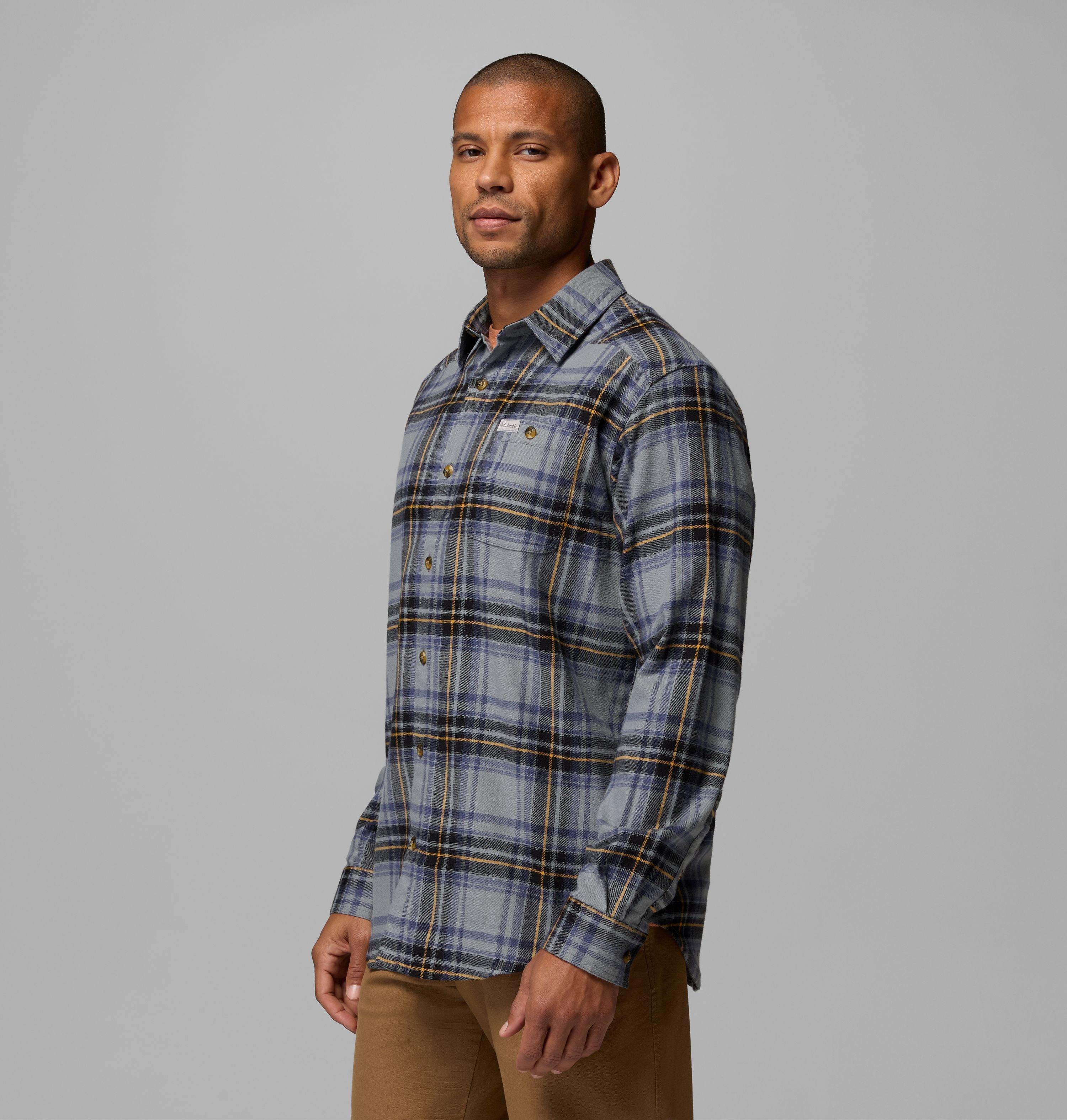 Men's Cornell Woods Flannel Long Sleeve Shirt | 342 | M 4