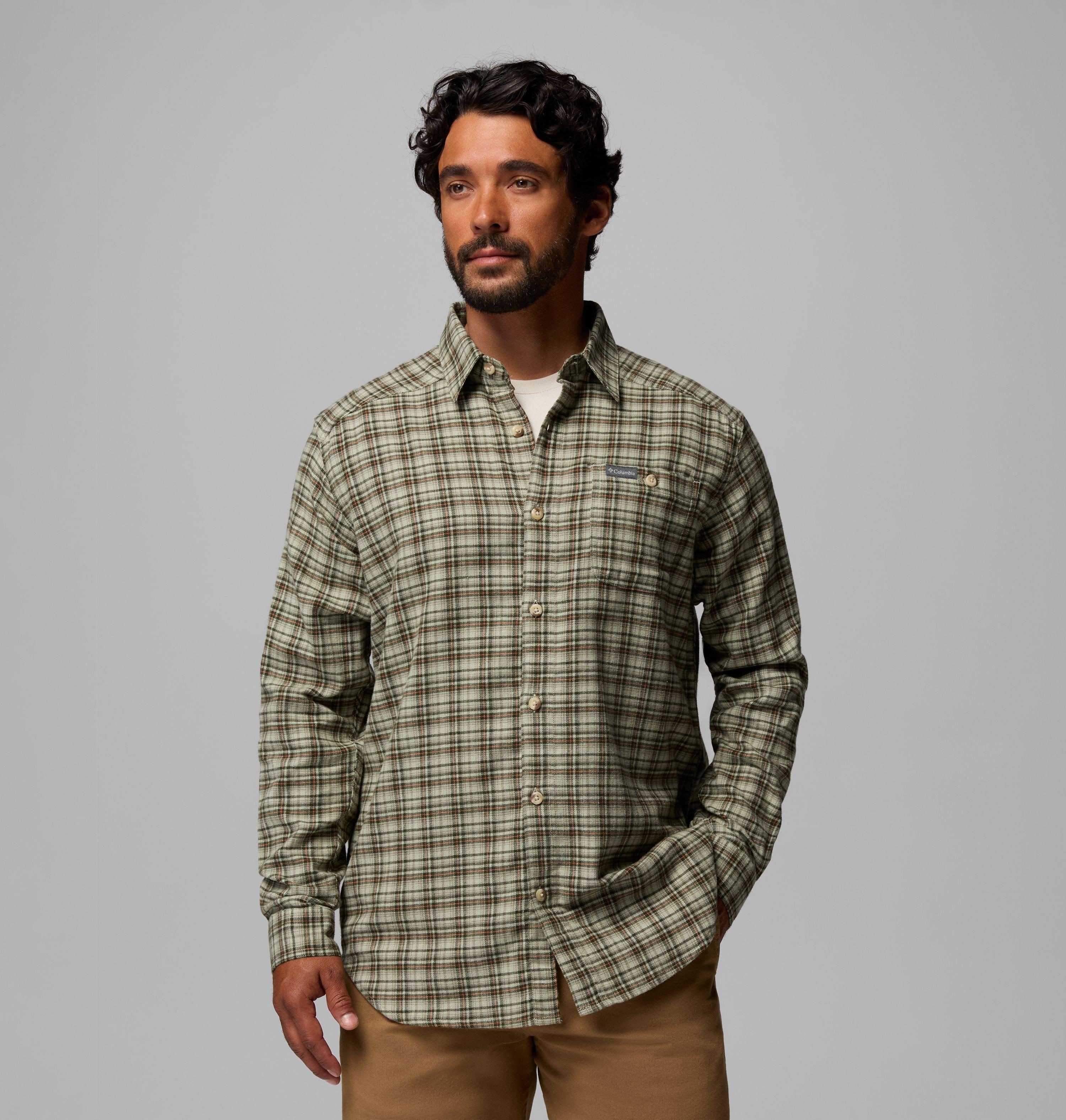 Columbia Men's Cornell Woods Flannel Long Sleeve Shirt-