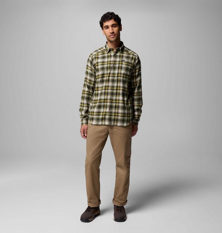 Men's Cornell Woods Flannel Shirt, Color: Greenscape Backland Tartan, image 2