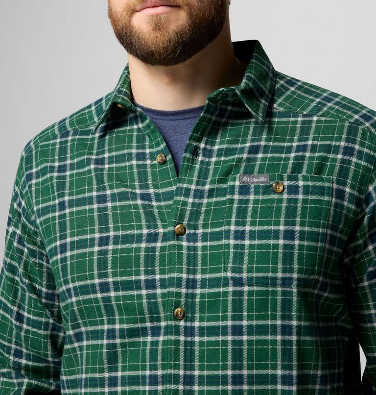 Cornell Woods Flannel Long Sleeve Shirt, Color: Rain Forest Quad Check, image 6