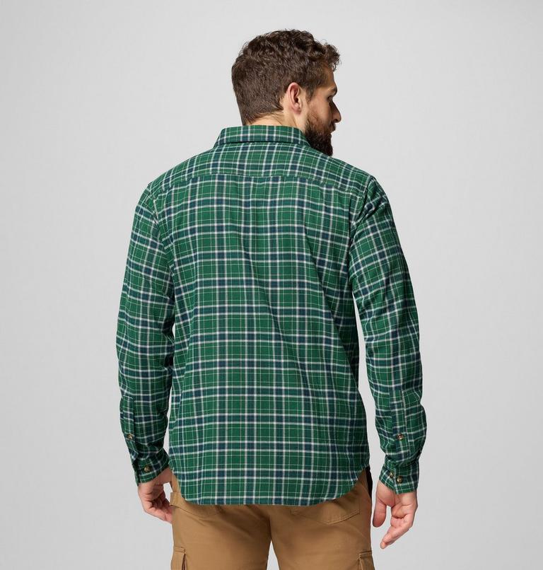 Cornell Woods Flannel Long Sleeve Shirt, Color: Rain Forest Quad Check, image 3