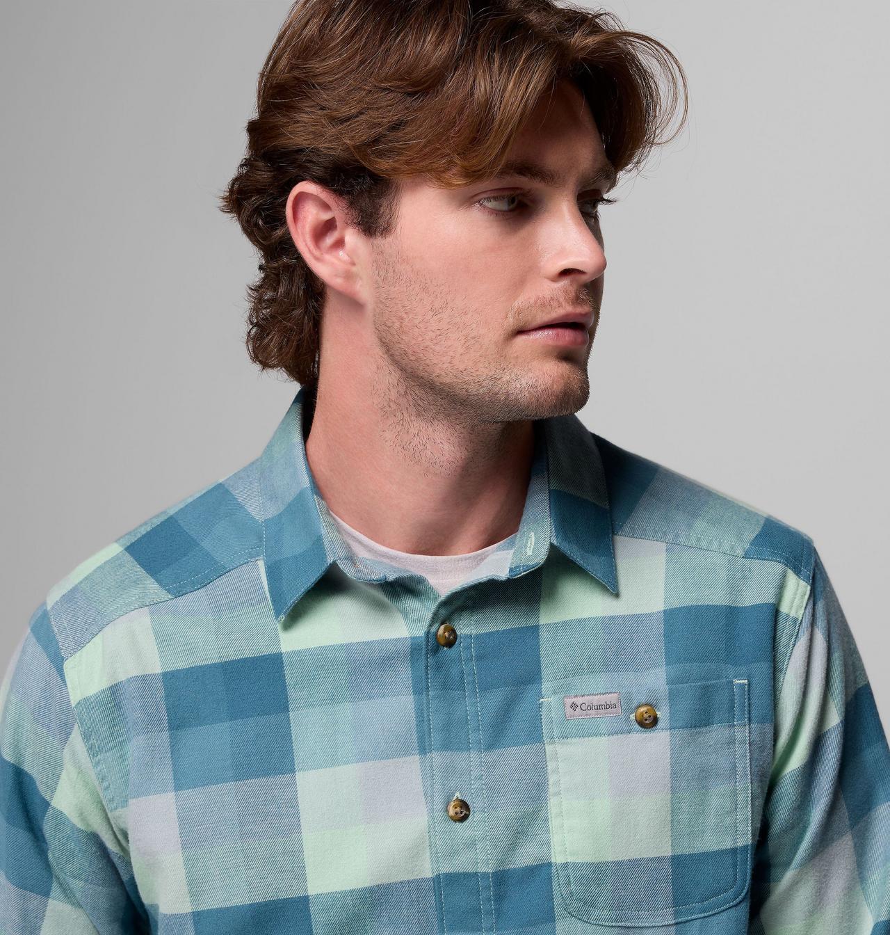 Men's Cornell Woods™ Flannel Long Sleeve Shirt | 384 | M 6