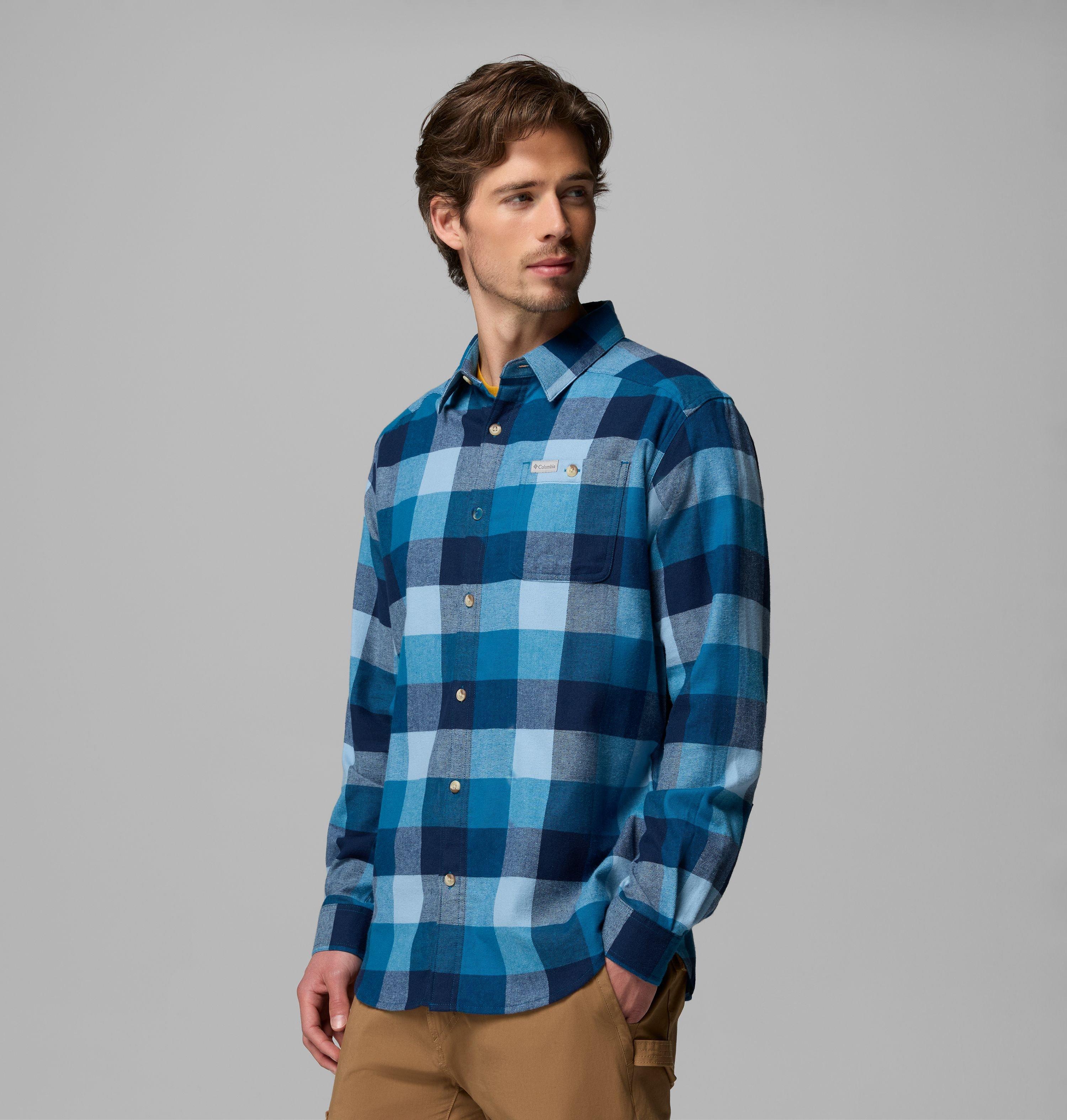 Men's Cornell Woods Flannel Long Sleeve Shirt | 442 | L 4