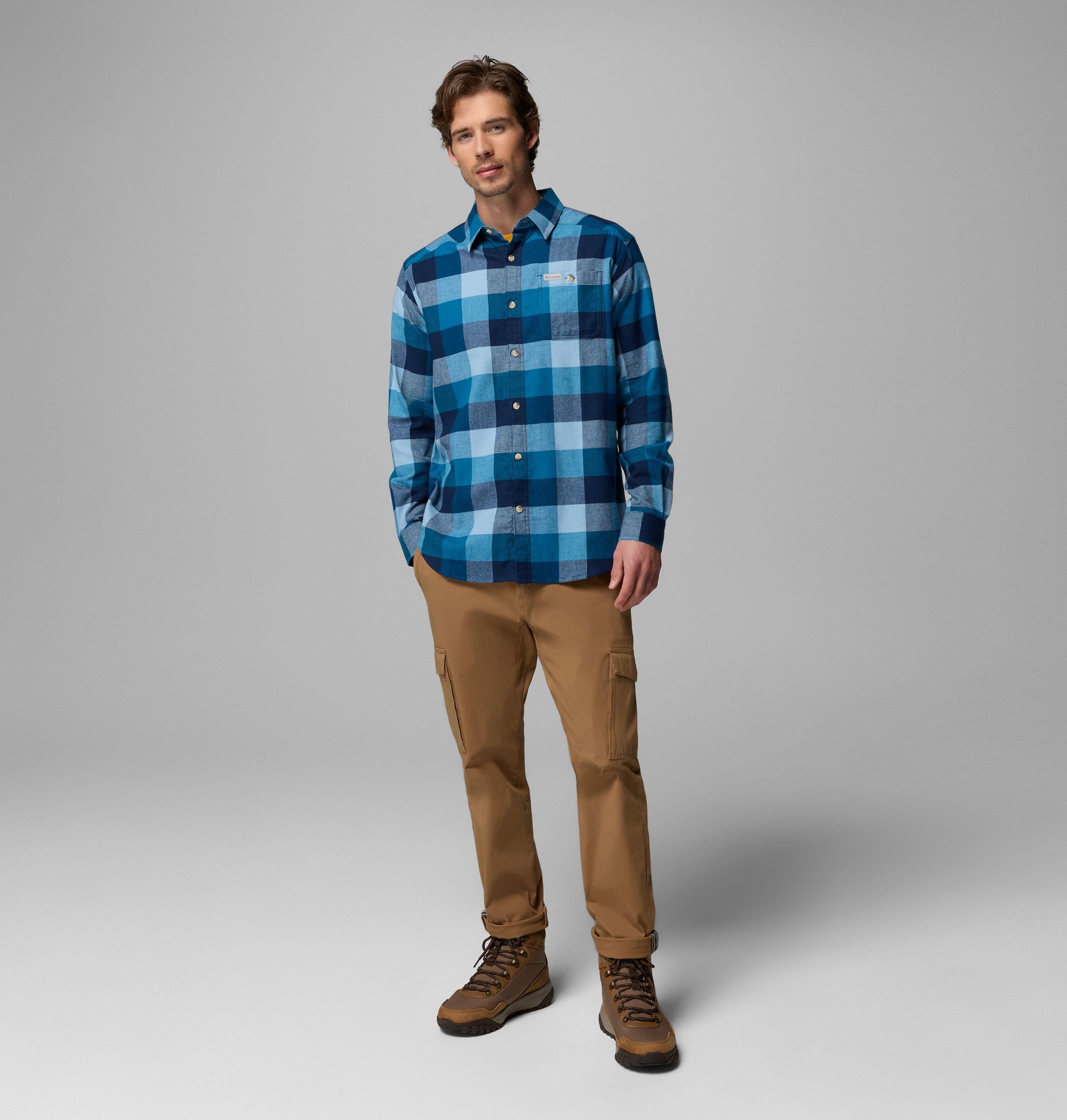 Men's Cornell Woods Flannel Long Sleeve Shirt | 442 | L 2