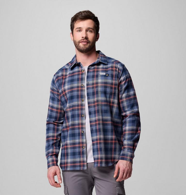 Cornell Woods Flannel Long Sleeve Shirt, Color: Coll Navy Backland Tartan, image 5