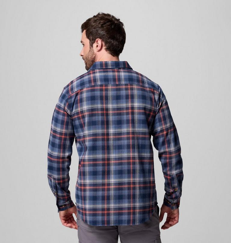 Cornell Woods Flannel Long Sleeve Shirt, Color: Coll Navy Backland Tartan, image 3