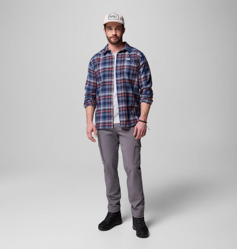 Cornell Woods Flannel Long Sleeve Shirt, Color: Coll Navy Backland Tartan, image 2