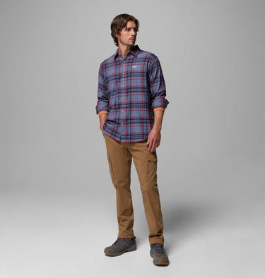 Chemise en Flanelle Cornell Woods Homme, Color: Dark Mountain Textured Plaid, image 2