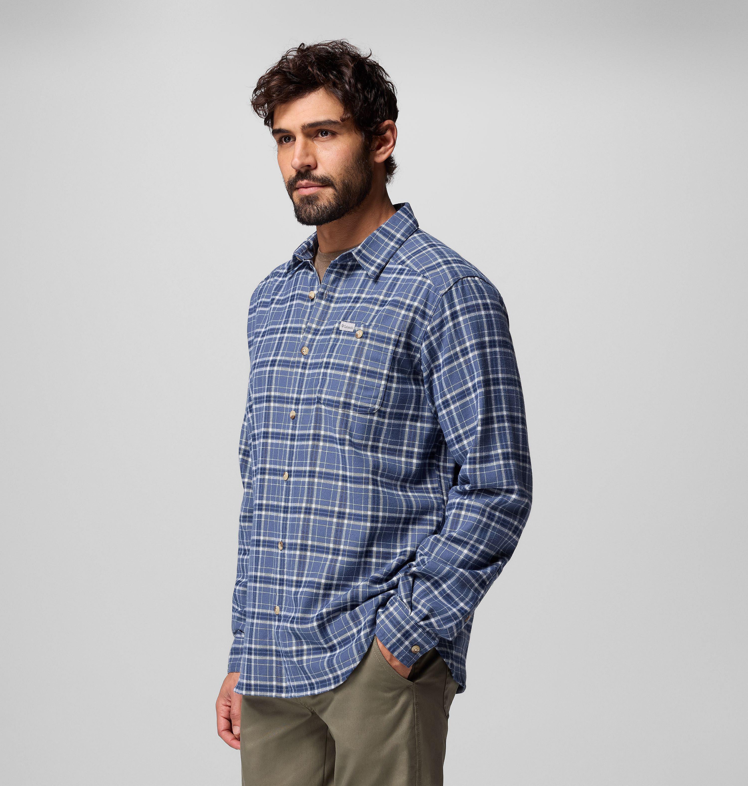 Men's Cornell Woods Flannel Long Sleeve Shirt | 483 | XXL 4