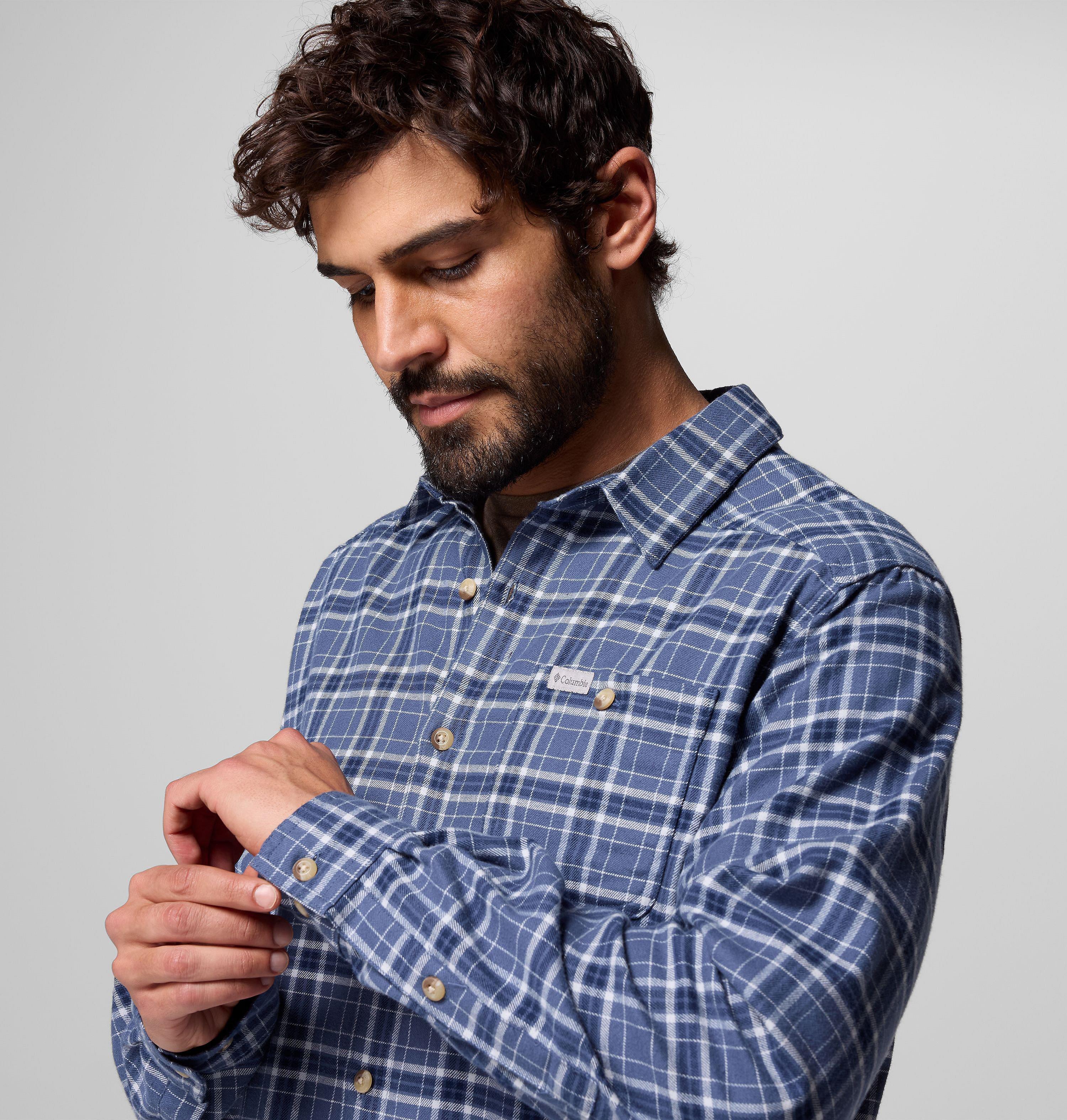 Men's Cornell Woods Flannel Long Sleeve Shirt | 483 | XXL 5