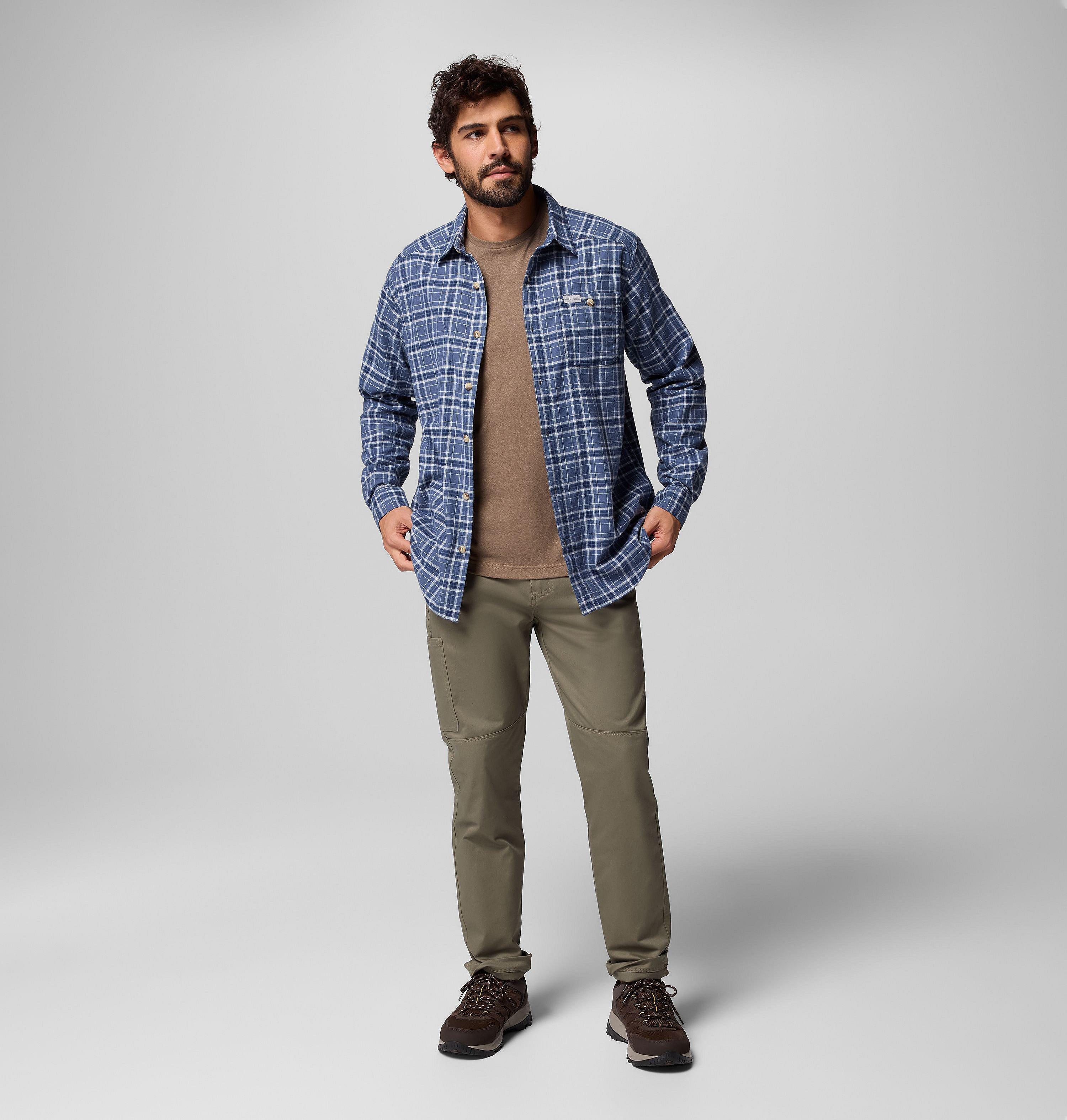 Men's Cornell Woods Flannel Long Sleeve Shirt | 483 | XXL 2