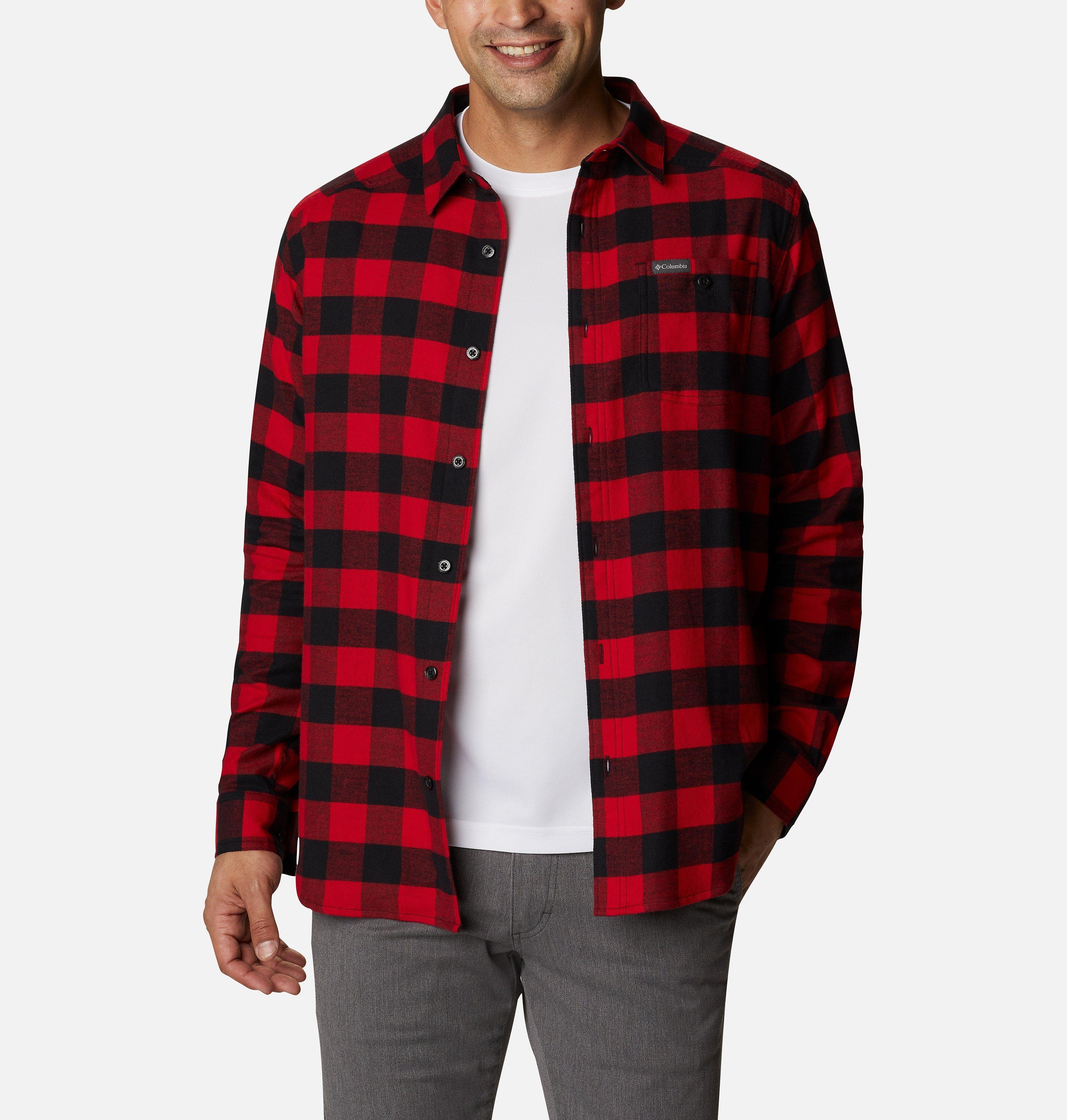 Men's Cornell Woods Flannel Long Sleeve Shirt - Tall 1