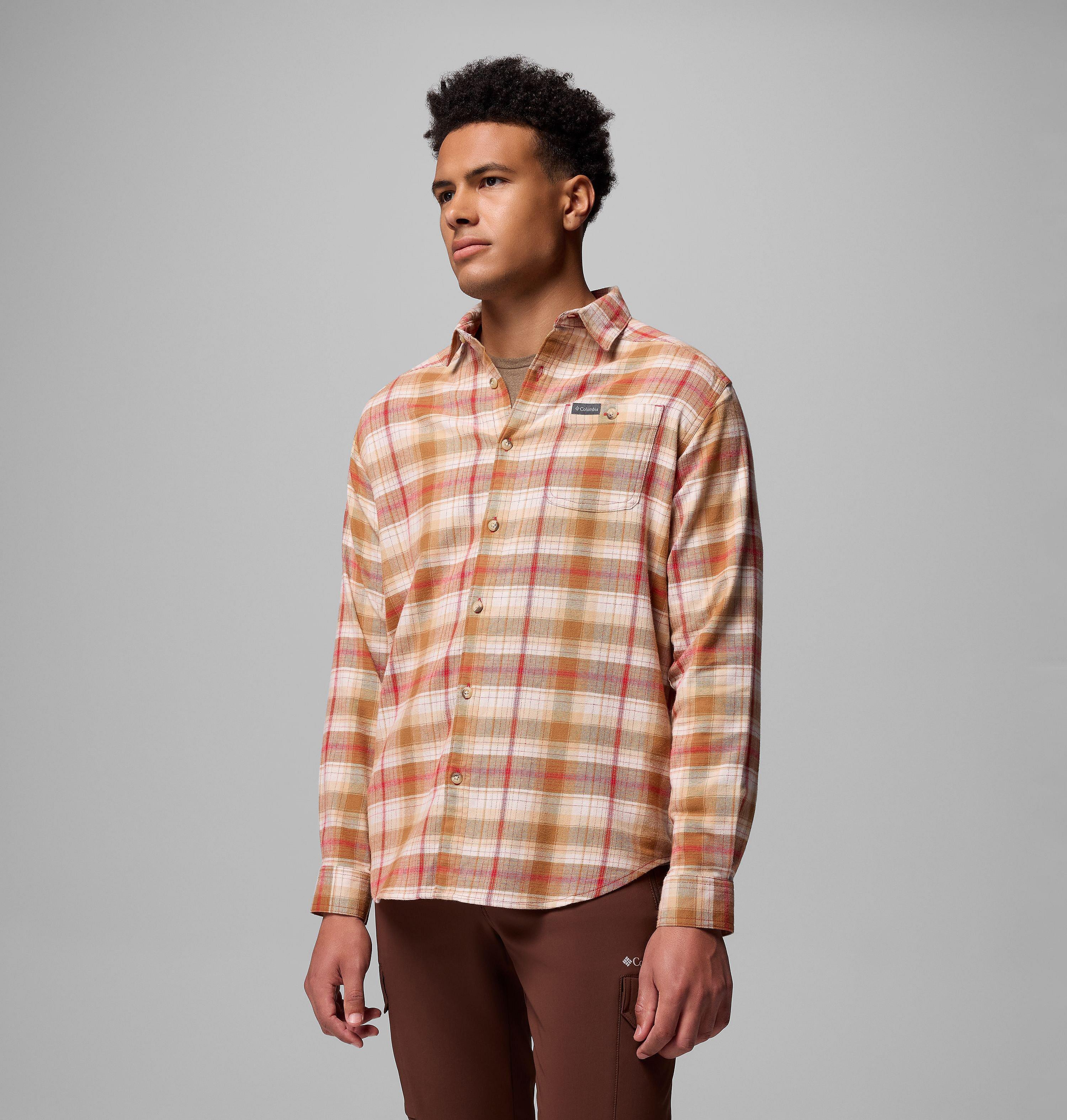 Men's Cornell Woods Flannel Long Sleeve Shirt | 616 | L 4
