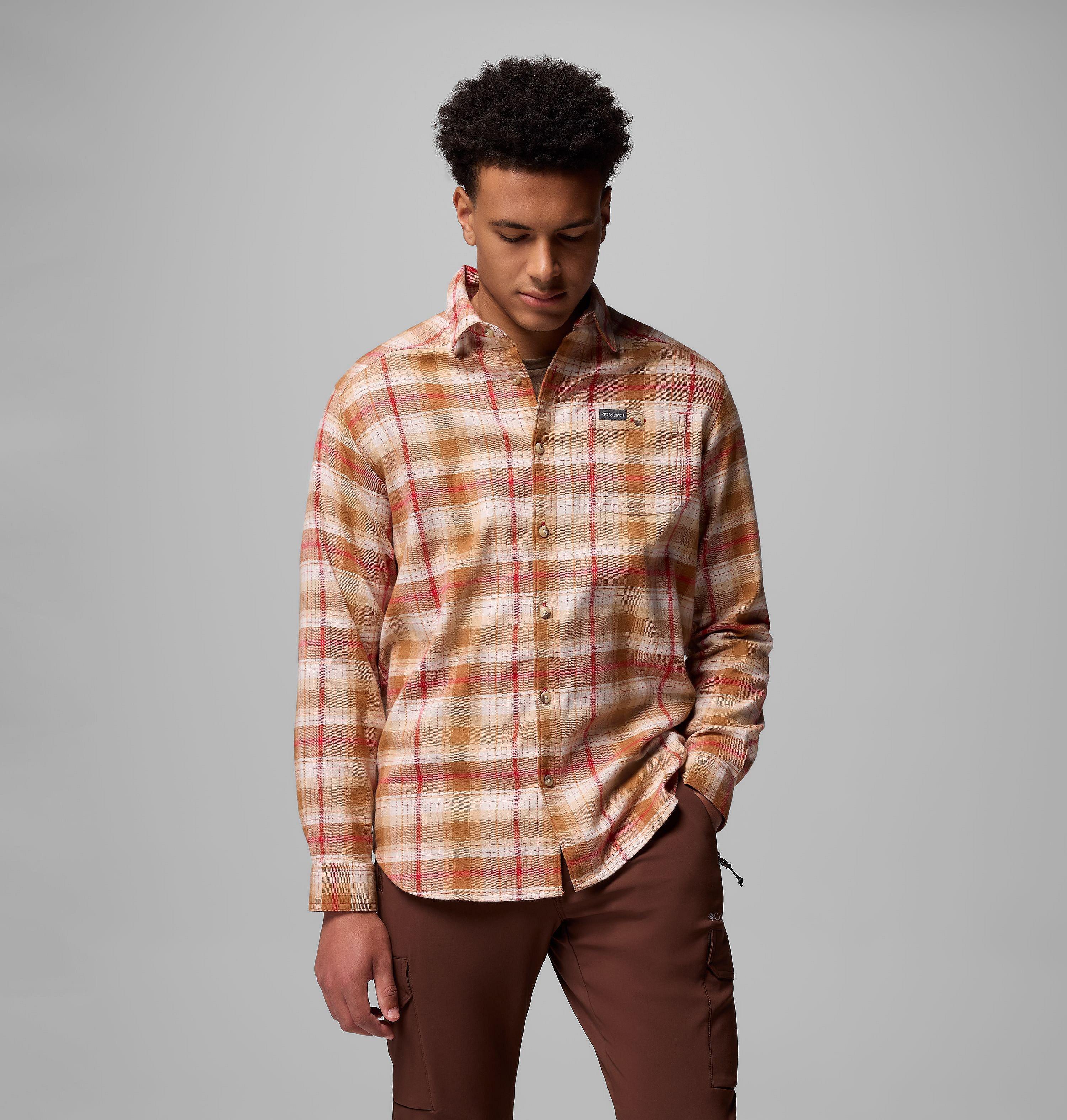 Men's Cornell Woods Flannel Long Sleeve Shirt | 616 | L 5