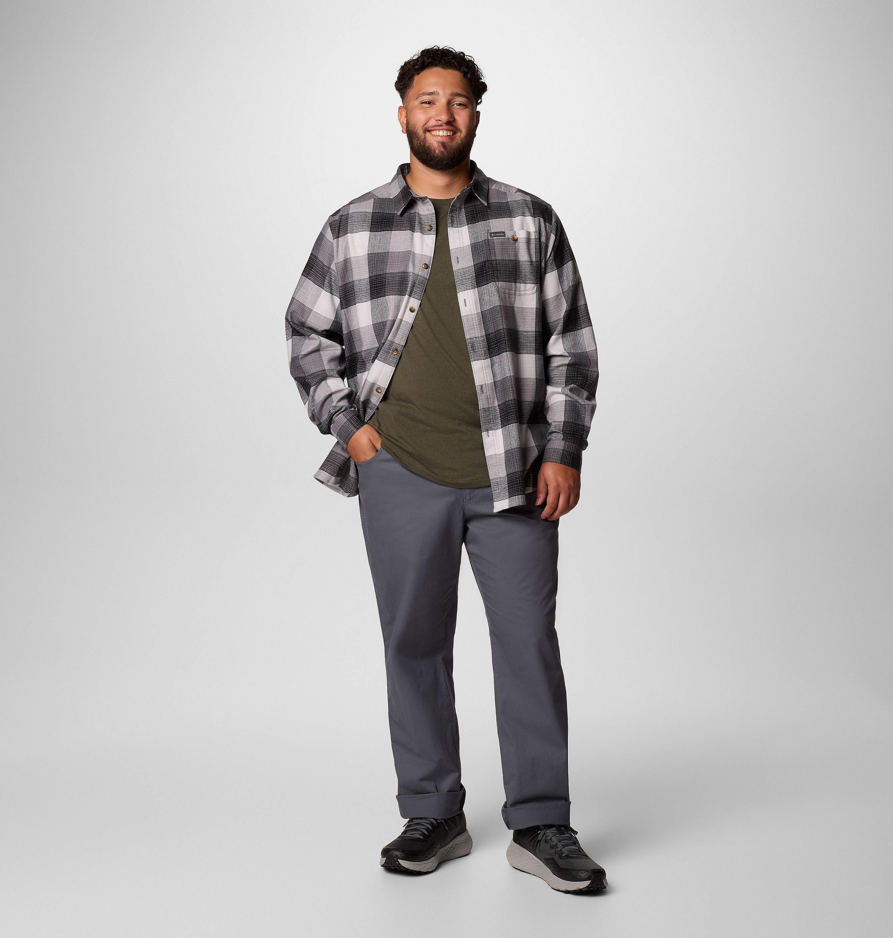 Men's Cornell Woods Flannel Long Sleeve Shirt - Big 3