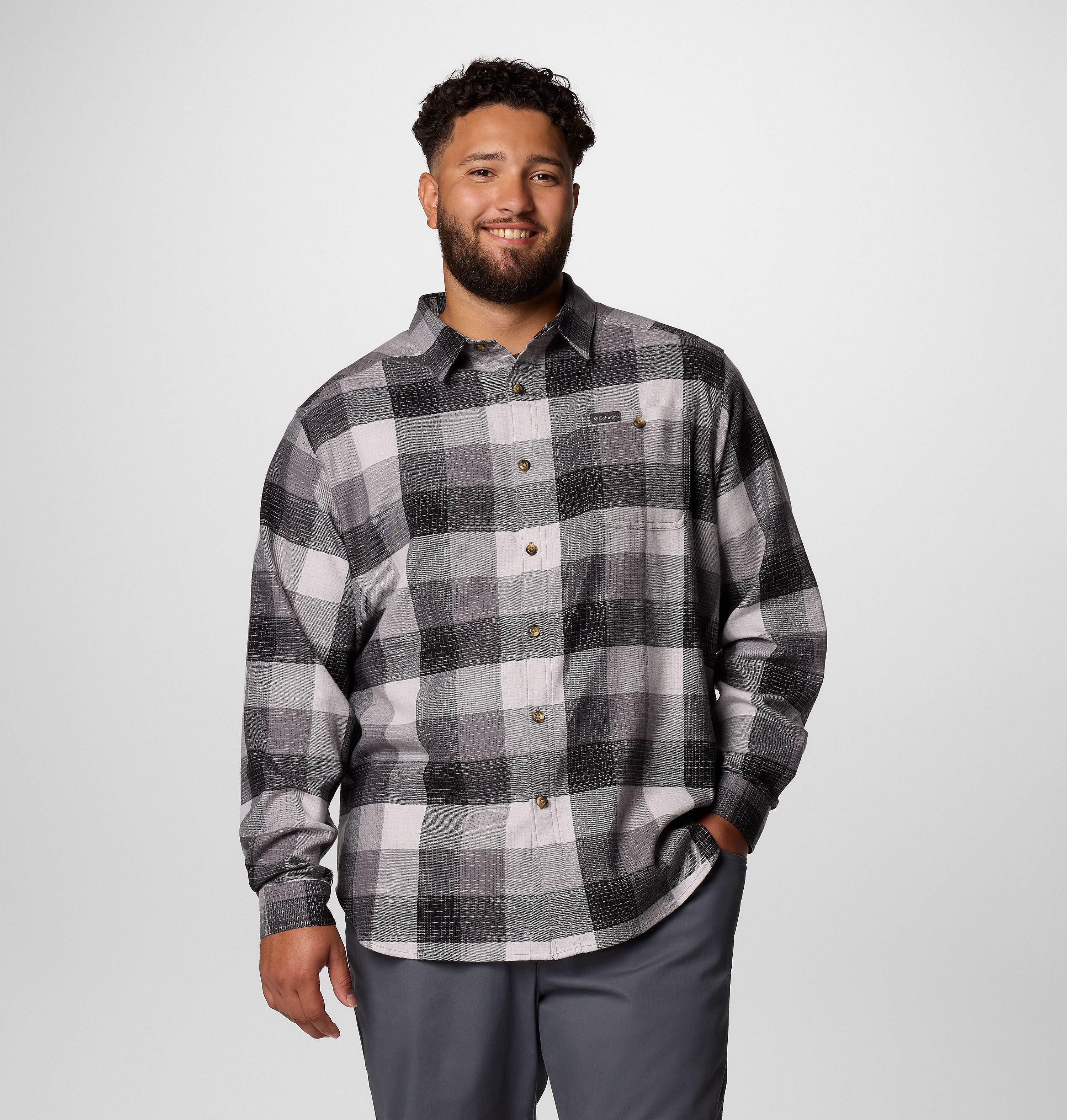 Men's Cornell Woods Flannel Long Sleeve Shirt - Big 1