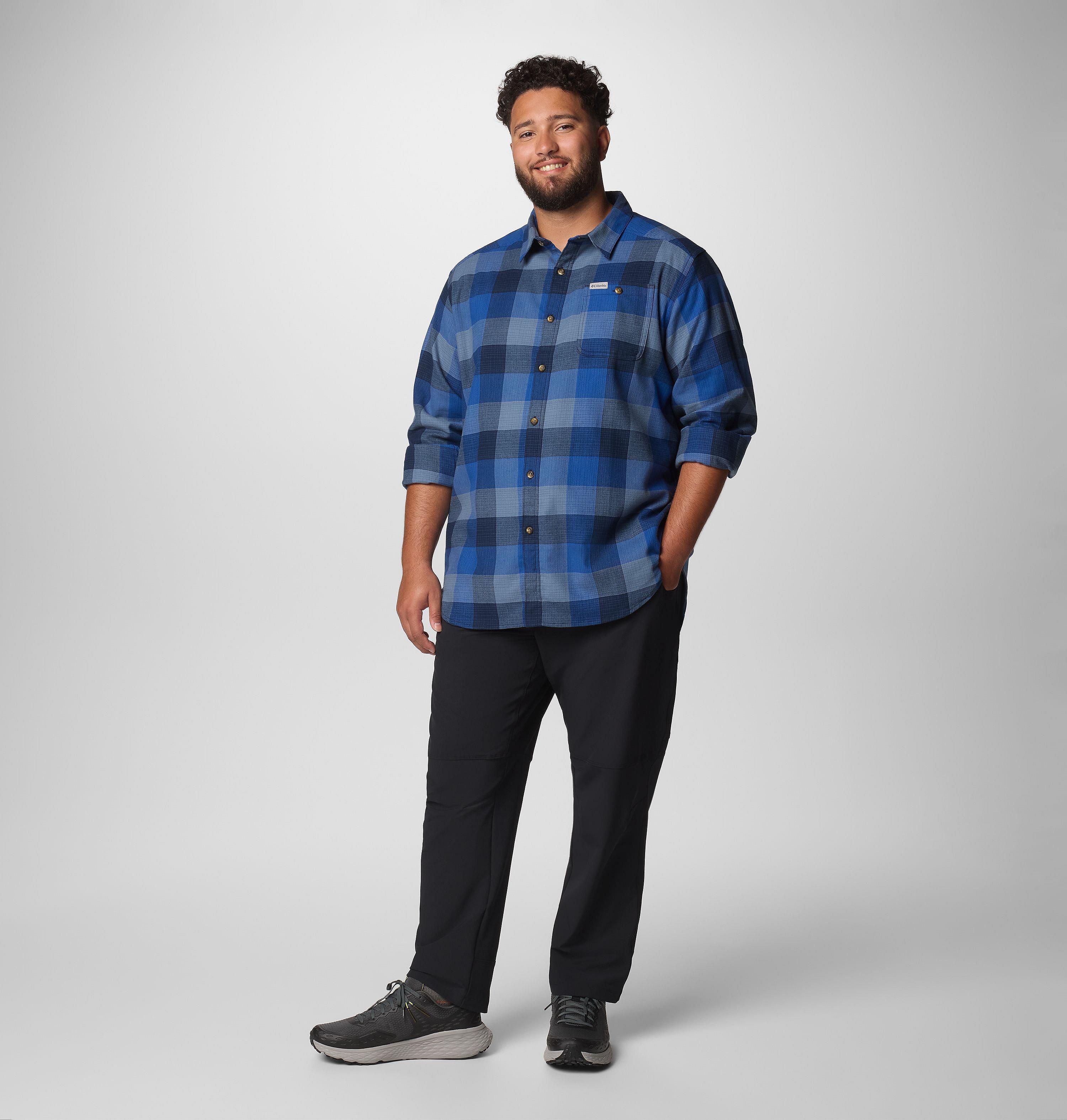 Men's Cornell Woods Flannel Long Sleeve Shirt - Big 3