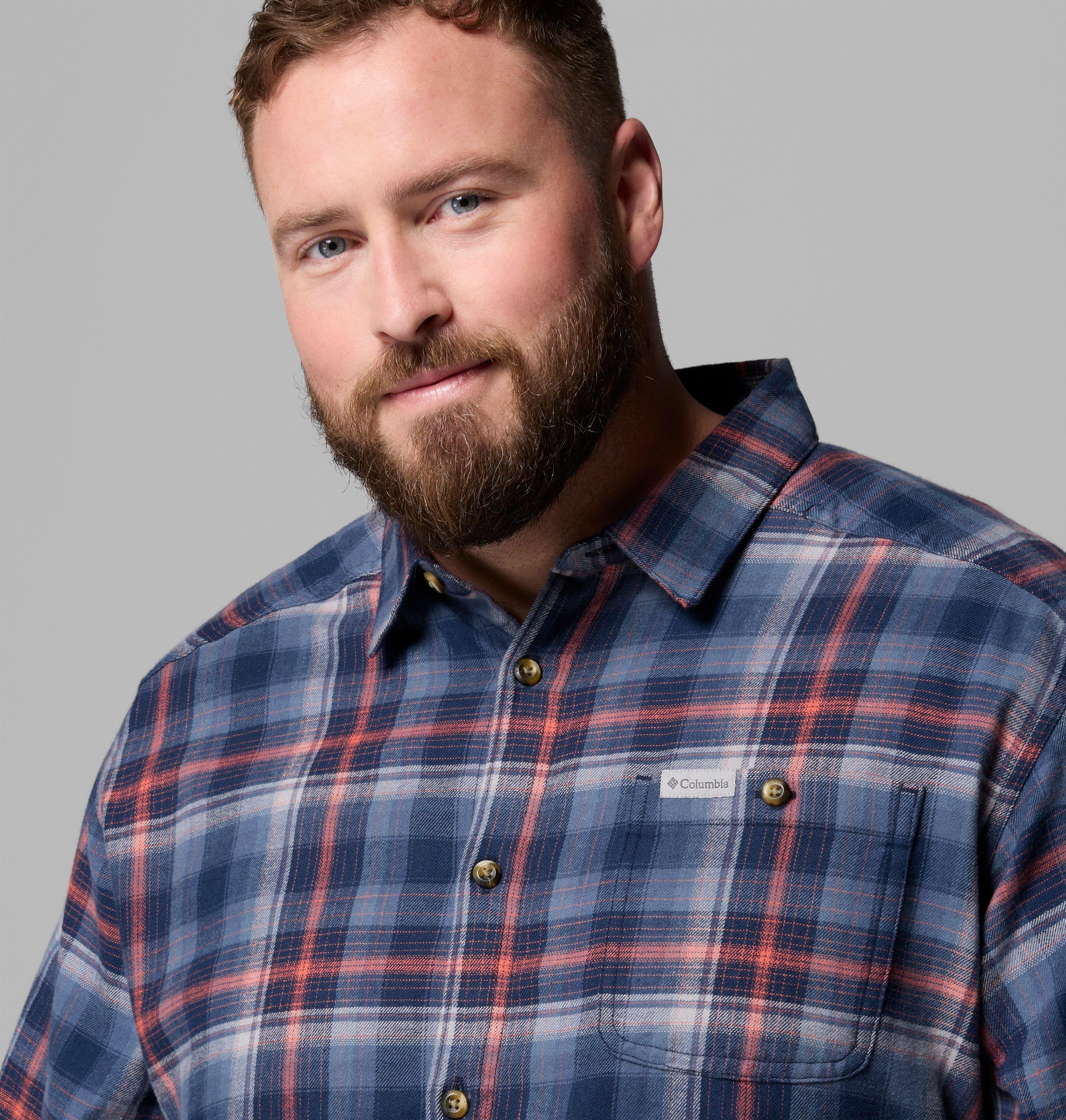 Men's Cornell Woods Flannel Long Sleeve Shirt - Big | 470 | 3X 6