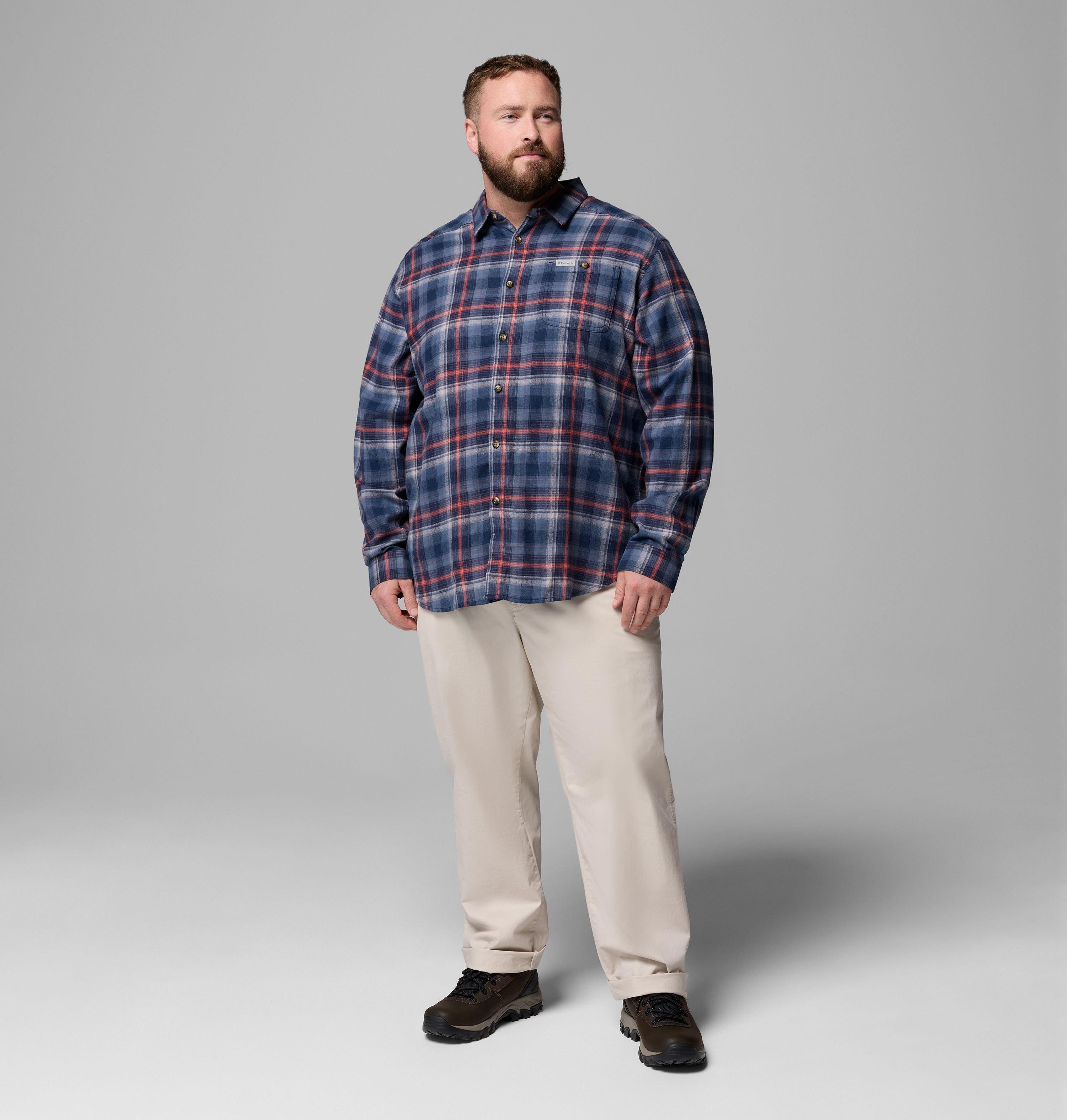 Men's Cornell Woods Flannel Long Sleeve Shirt - Big | 470 | 3X 2
