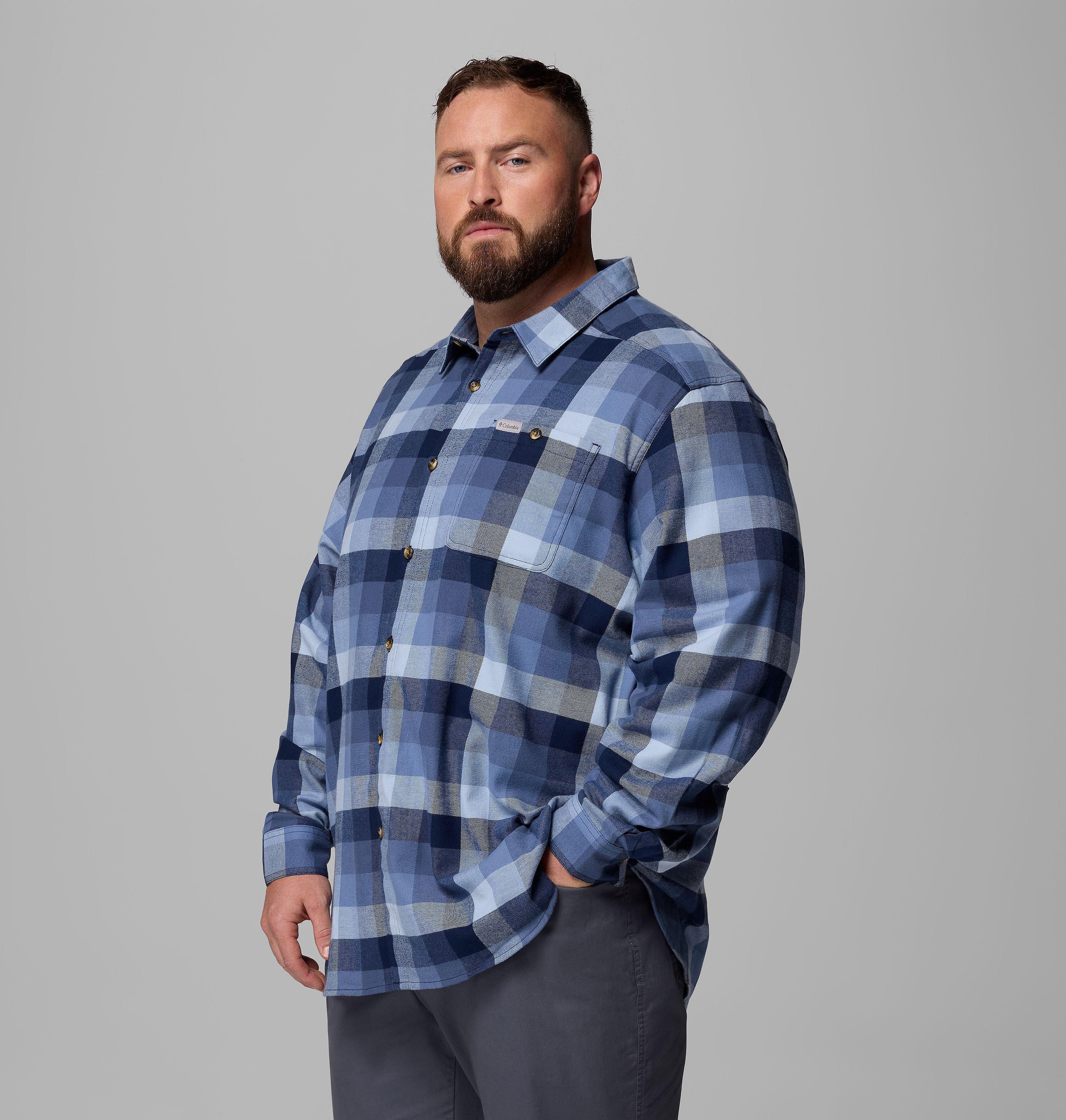 Men's Cornell Woods Flannel Long Sleeve Shirt - Big | 471 | 4X 4