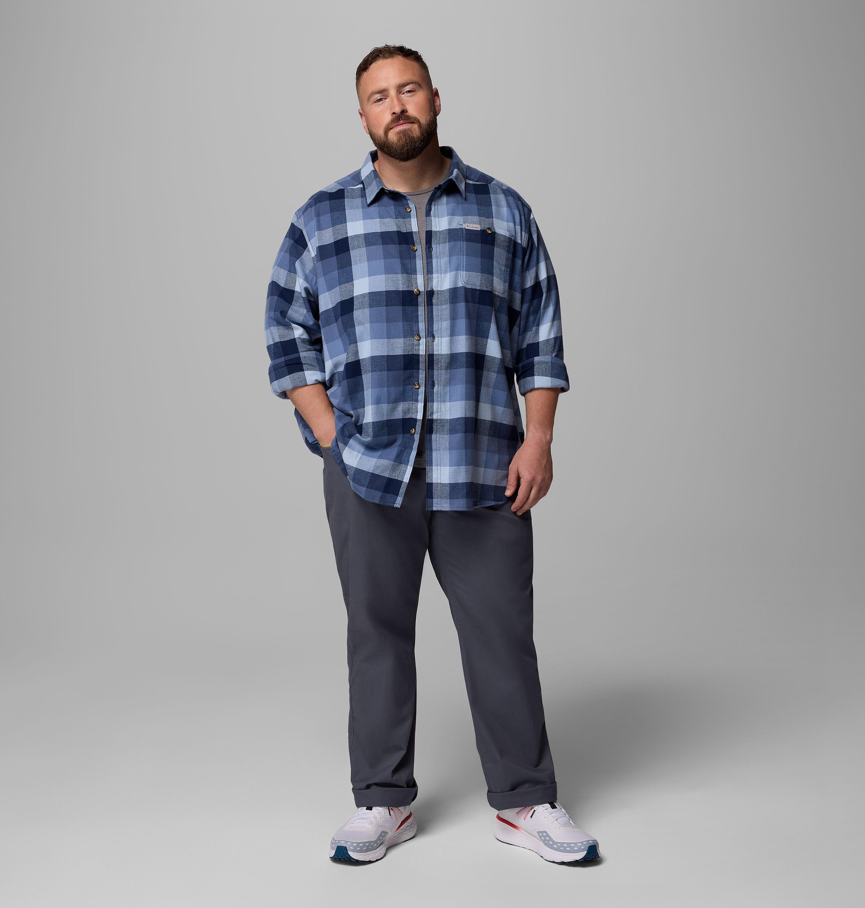 Men's Cornell Woods Flannel Long Sleeve Shirt - Big | 471 | 4X 2
