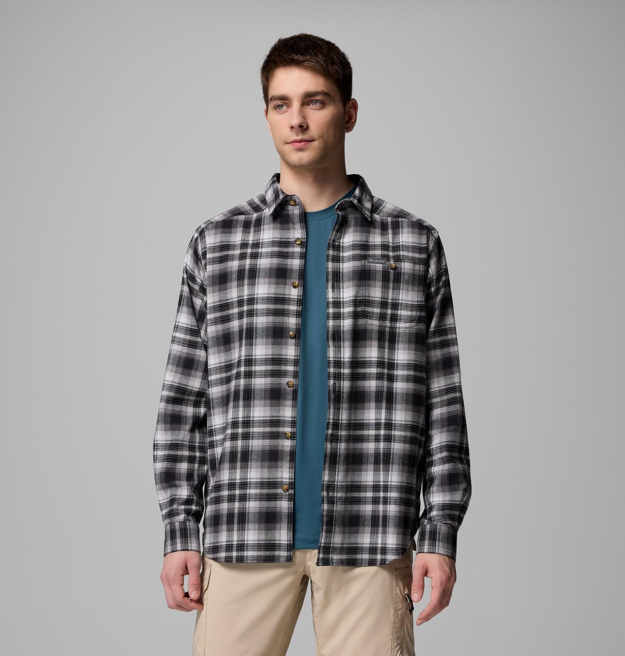 Men's Cornell Woods™ Flannel Long Sleeve Shirt - Tall 6