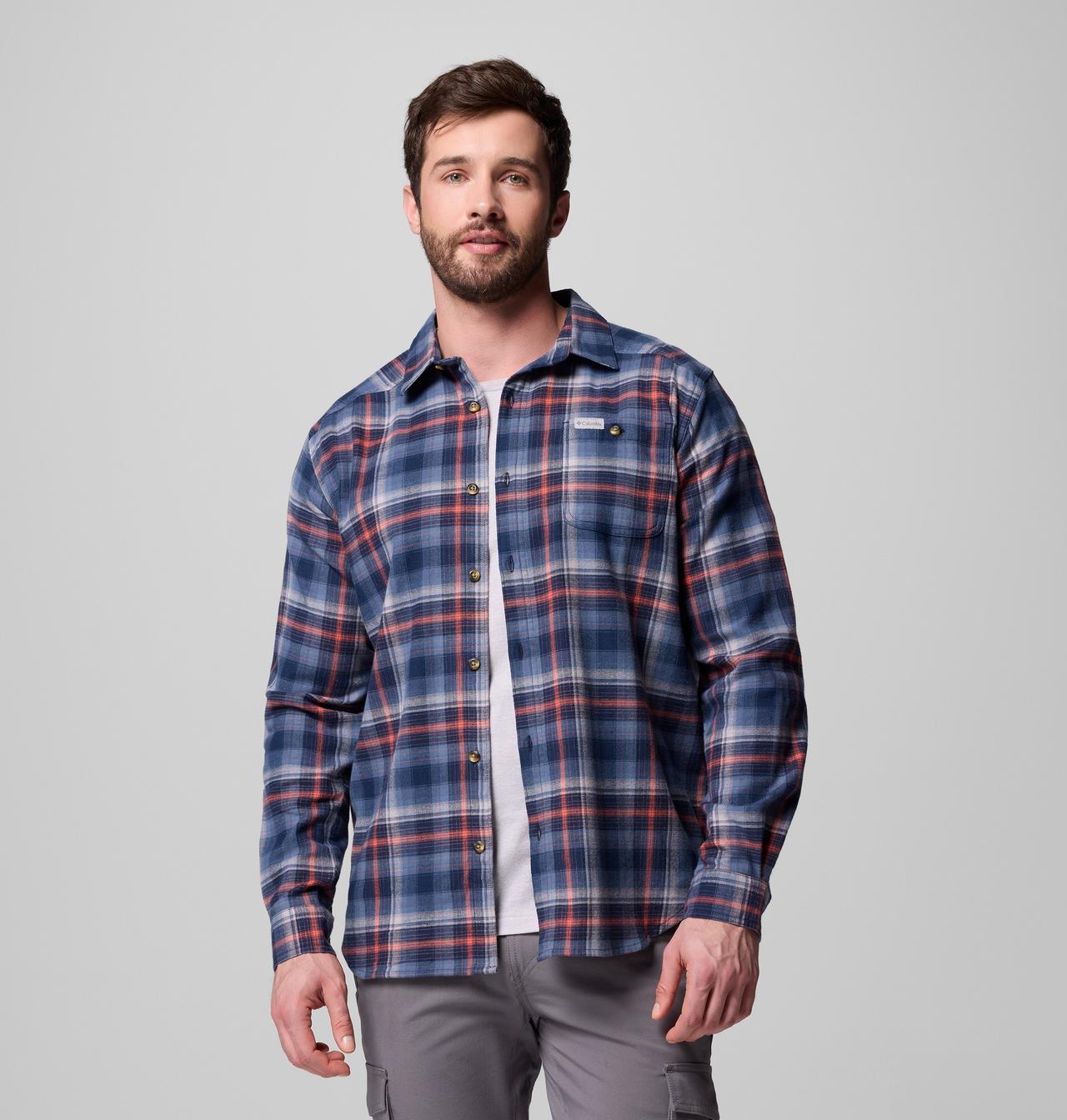 Men's Cornell Woods™ Flannel Long Sleeve Shirt - Tall | 470 | LT