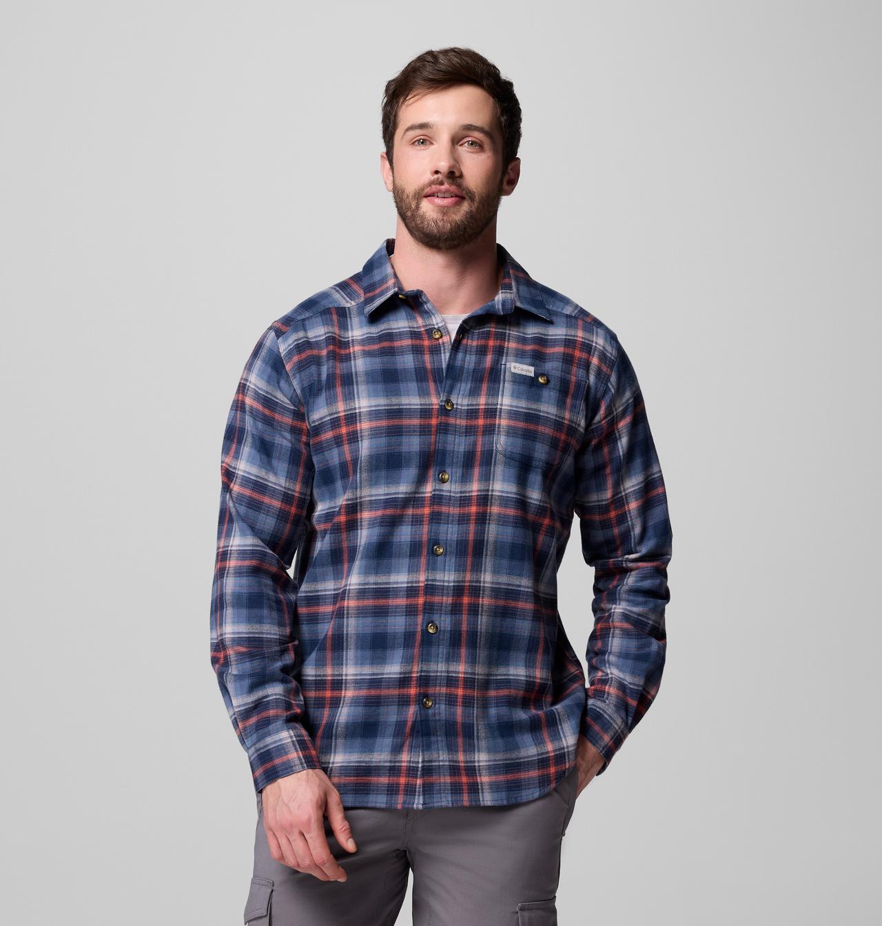 Men's Cornell Woods™ Flannel Long Sleeve Shirt - Tall 1
