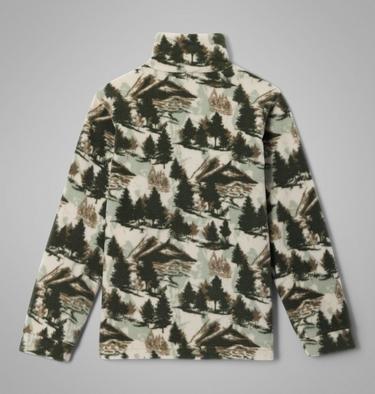 Boys' Zing III Fleece Jacket, Color: Stone Green Frost Day, image 4