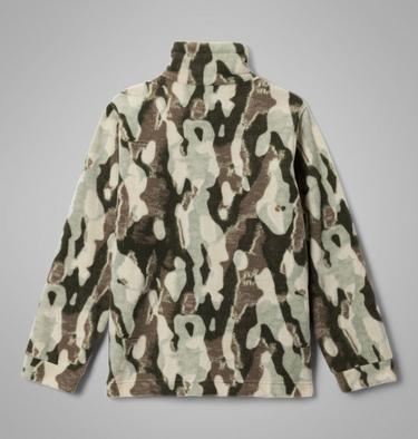Boys' Zing III Fleece Jacket, Color: Stone Green Treebark, image 4
