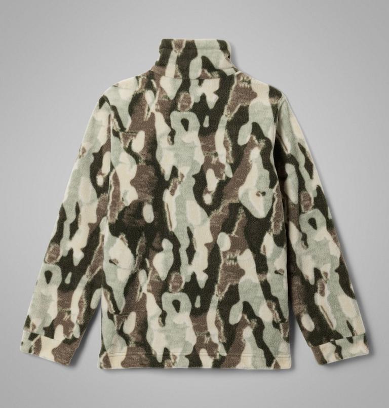 Boys' Zing III Fleece Jacket, Color: Stone Green Treebark, image 2