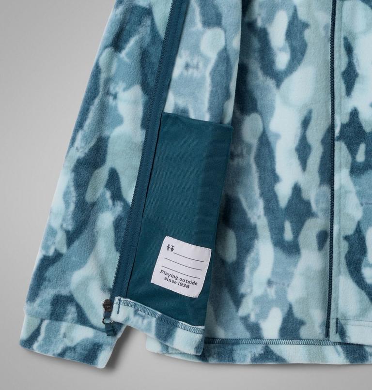 Boys' Zing III Fleece Jacket, Color: Everblue Treebark, image 3