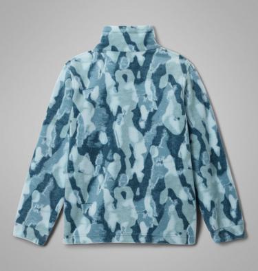 Boys' Zing III Fleece Jacket, Color: Everblue Treebark, image 2