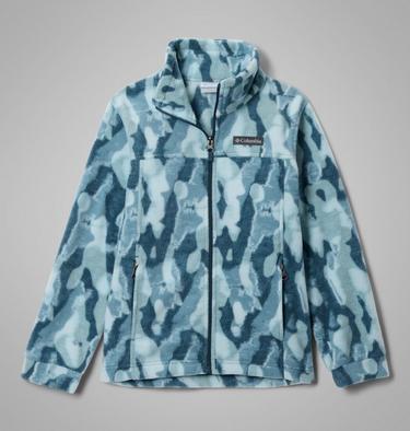 Boys' Zing III Fleece Jacket, Color: Everblue Treebark, image 1