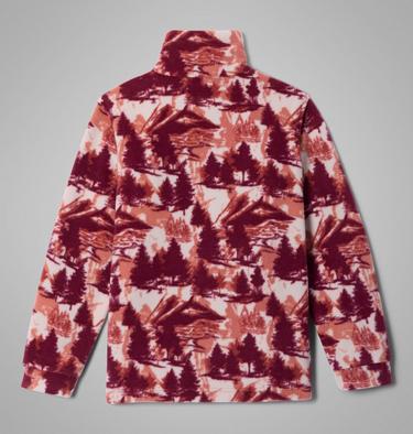 Boys' Zing III Fleece Jacket, Color: Red Oxide Frost Day, image 2