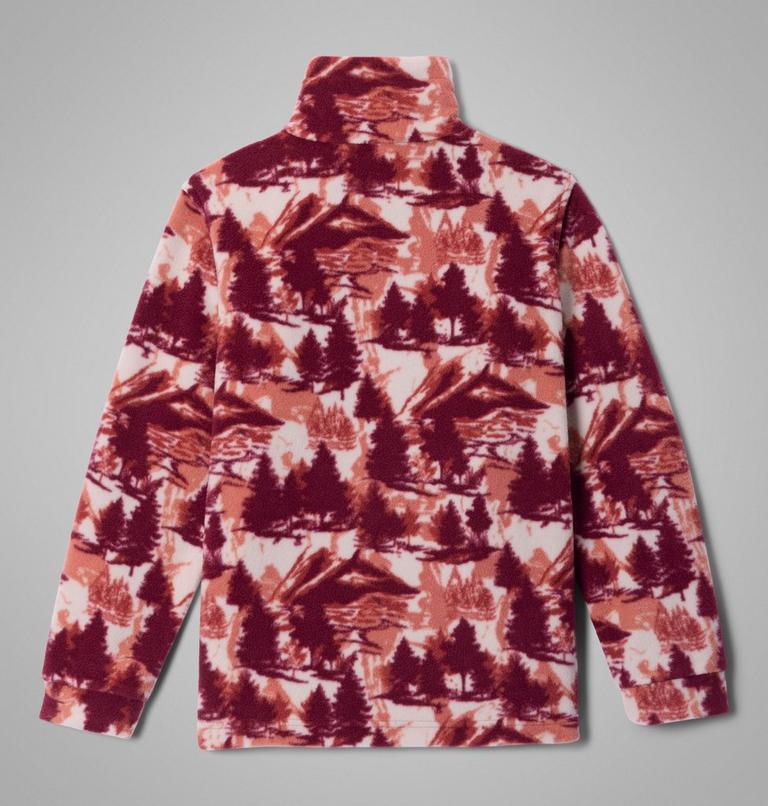 Boys' Zing III Fleece Jacket, Color: Red Oxide Frost Day, image 2