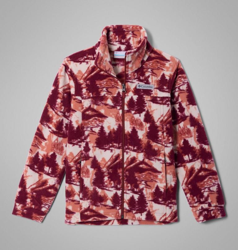Boys' Zing III Fleece Jacket, Color: Red Oxide Frost Day, image 1