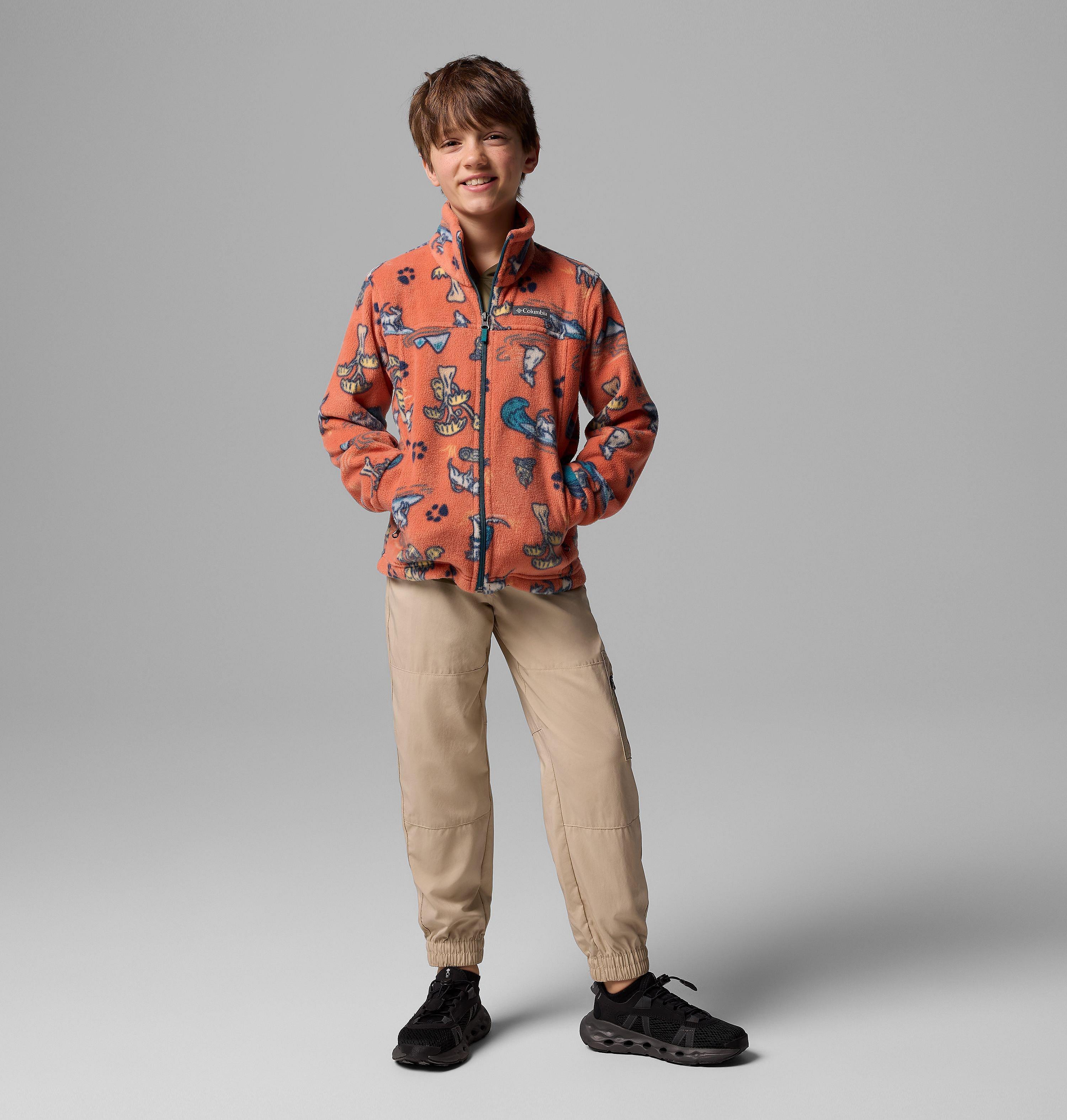 Boys’ Zing III Printed Fleece Jacket 1