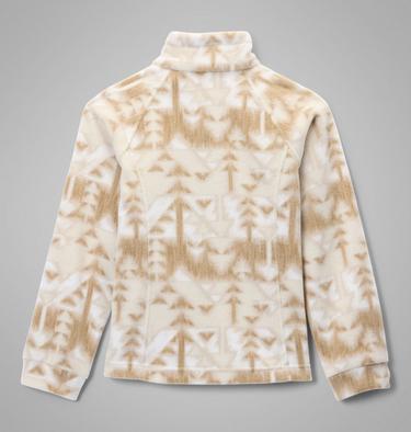 Girls' Benton Springs Printed Fleece Jacket, Color: Ancient Fossil Sketchup, image 6
