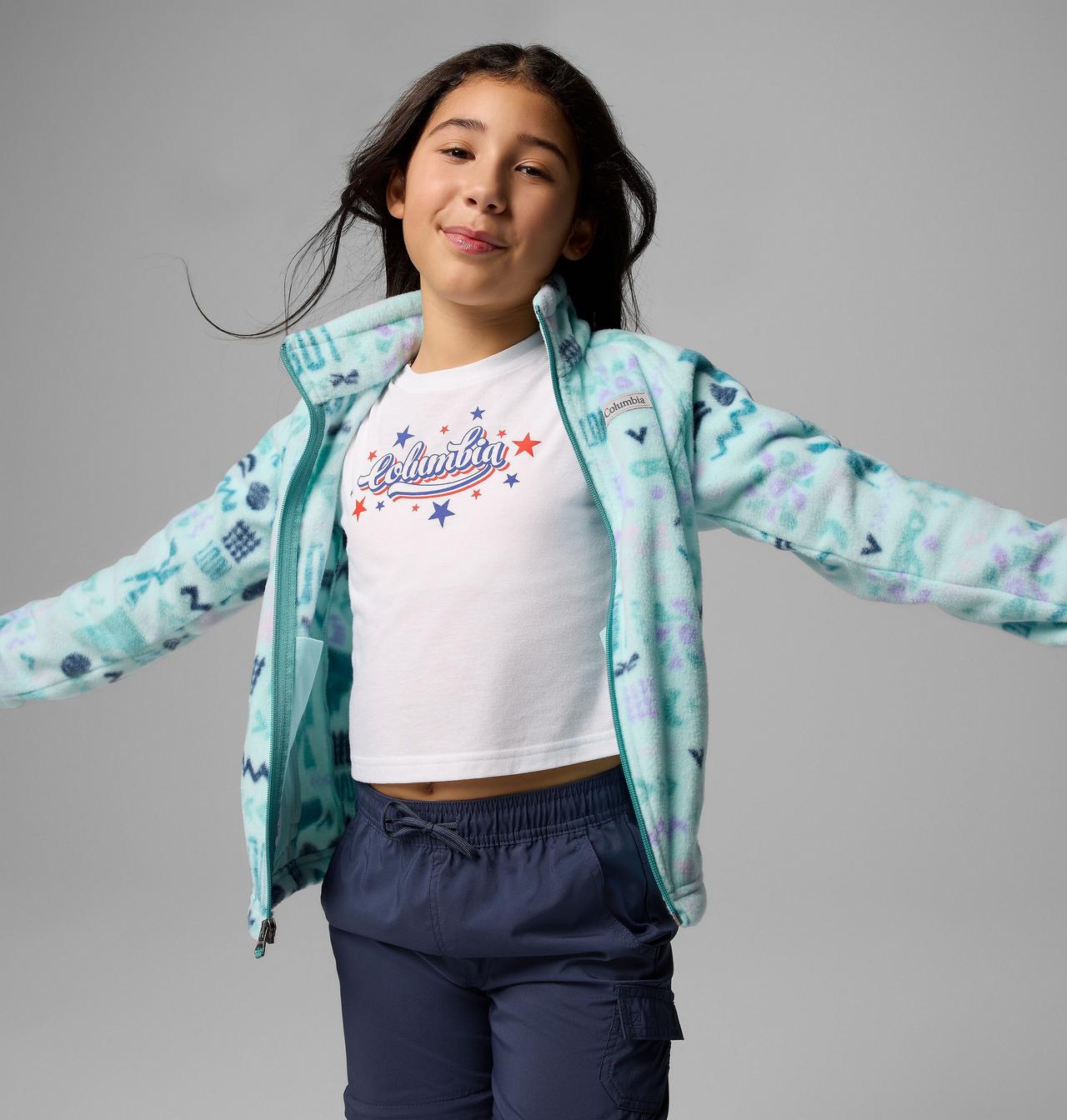 Girls' Benton Springs™ II Printed Fleece Jacket 5
